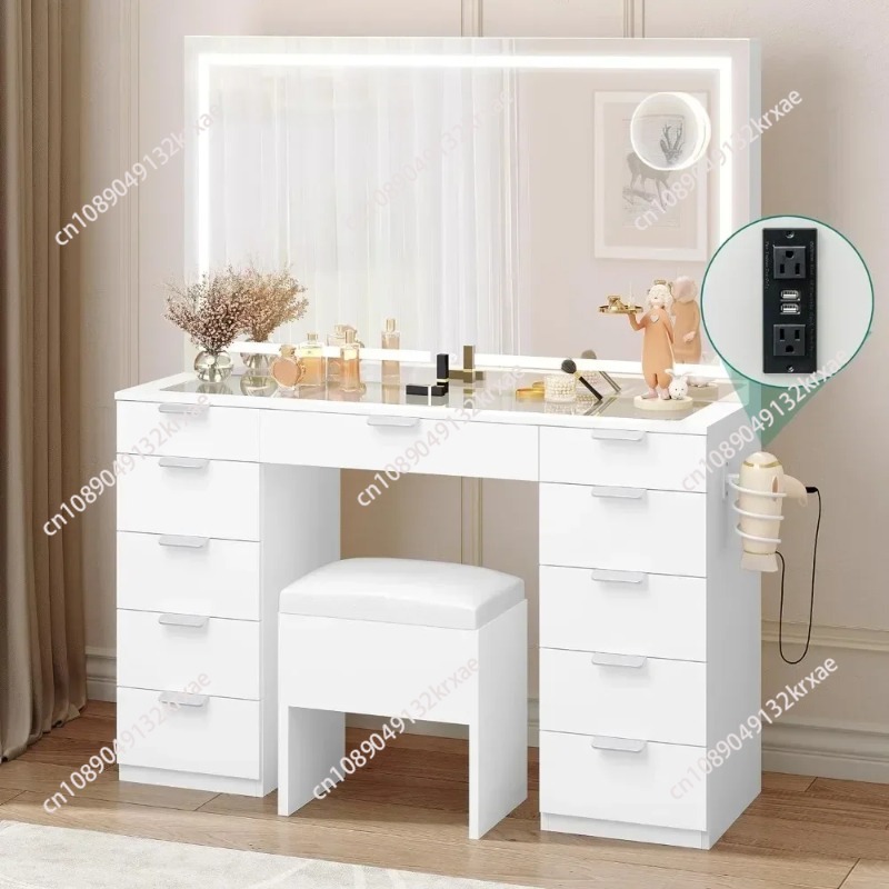 Desk Setup Bedroom - Make Up Table 46'' Large Makeup