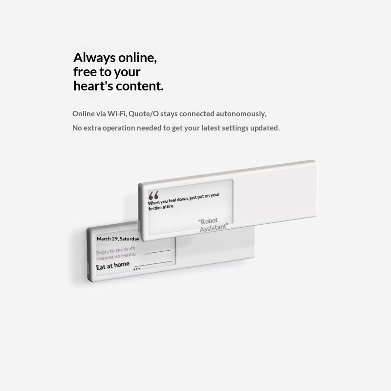 Desk Setup Quotes - Quote O Smart Wifi E Ink