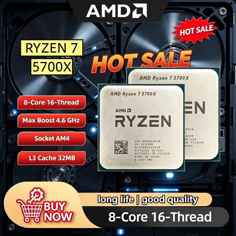 AMD Ryzen 7 5700X Unlocked Des - Amd Cpu Ryzen 7 recension och pris