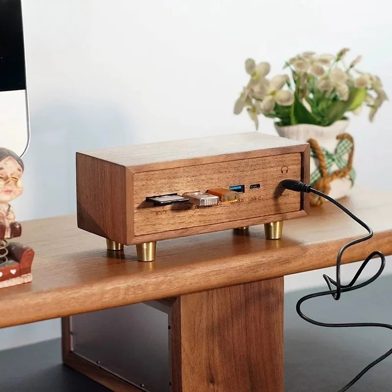 Creative Desk‑Setup Solid Wood - Desk Setup Black And Wood recension och pris