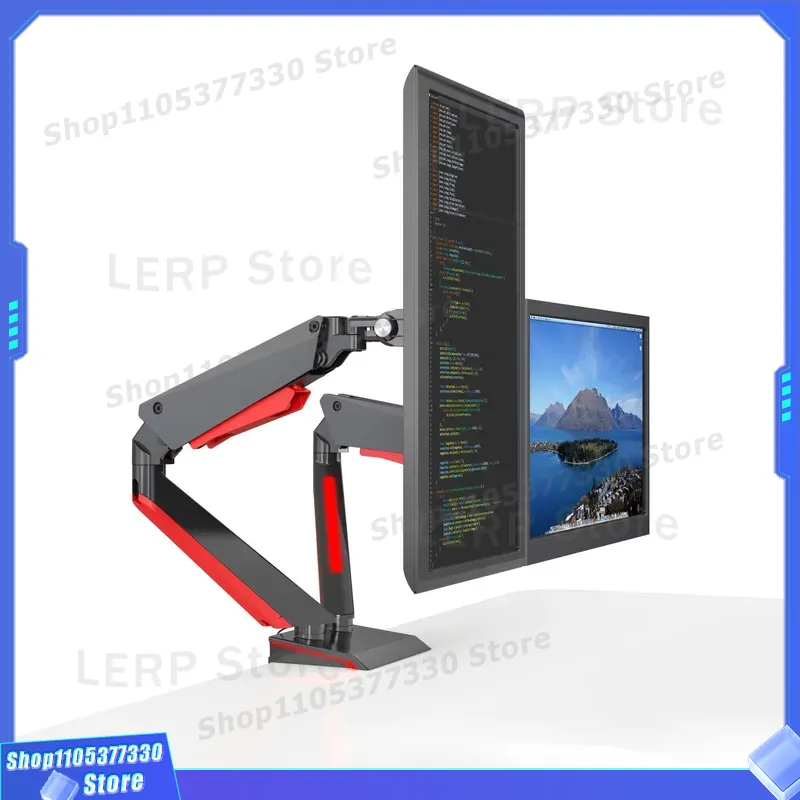 Aluminum Dual Monitor Arm 15 t - Desk Setup Dual Monitor recension och pris