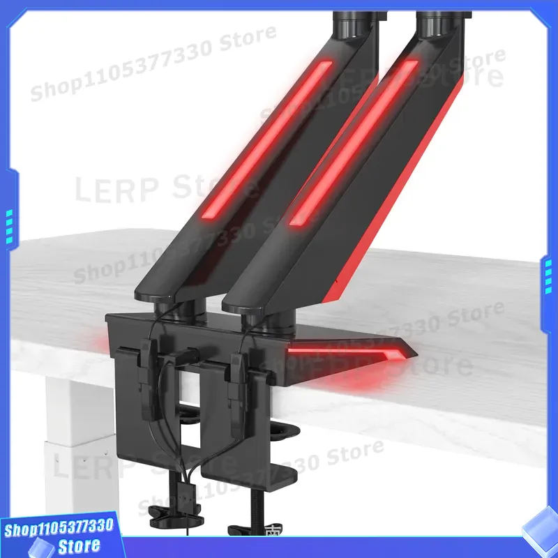 Aluminum Dual Monitor Arm 15 t - Desk Setup Dual Monitor recension och pris