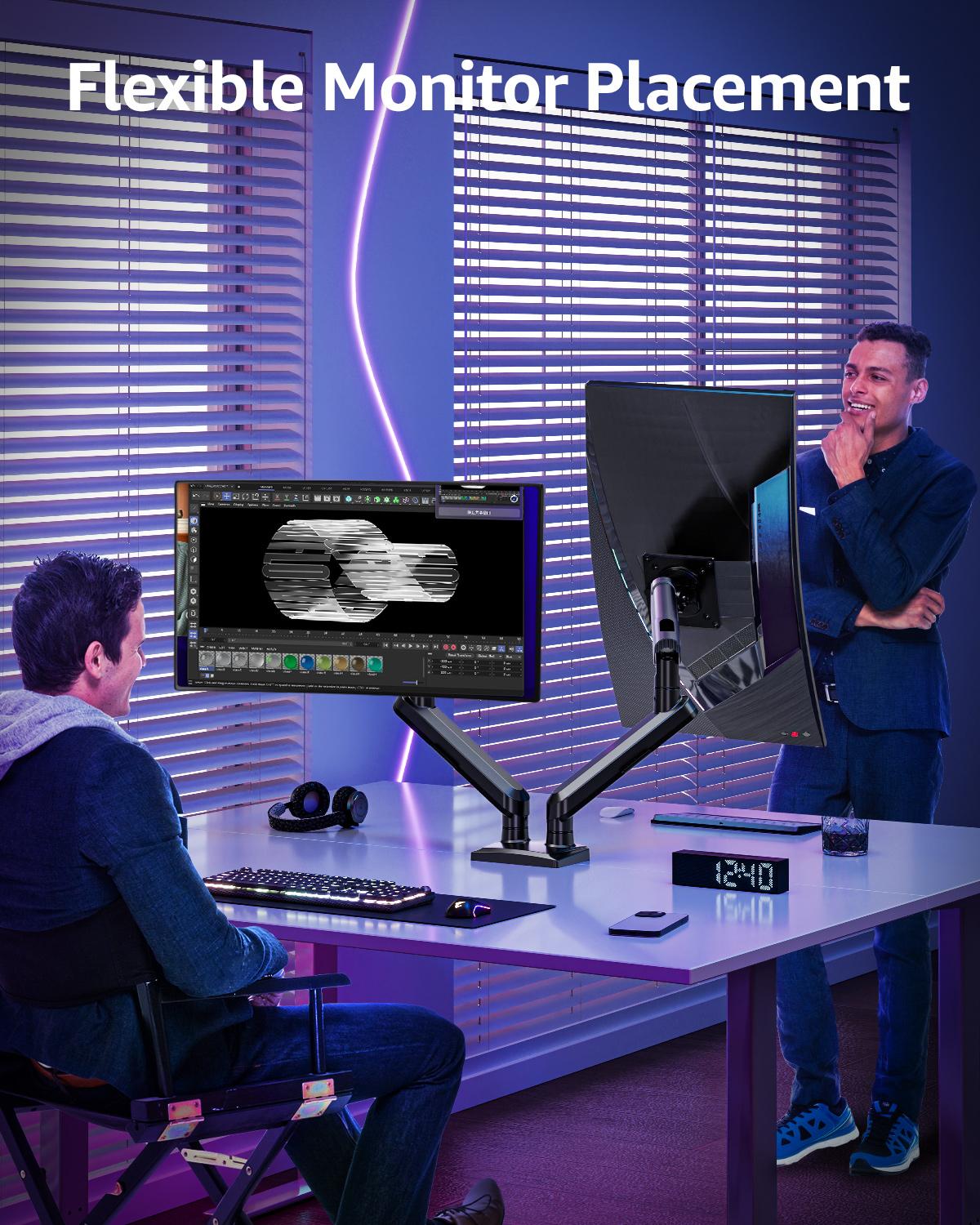Ergonomic Single Dual Monitor  - Desk Setup Dual Monitor recension och pris