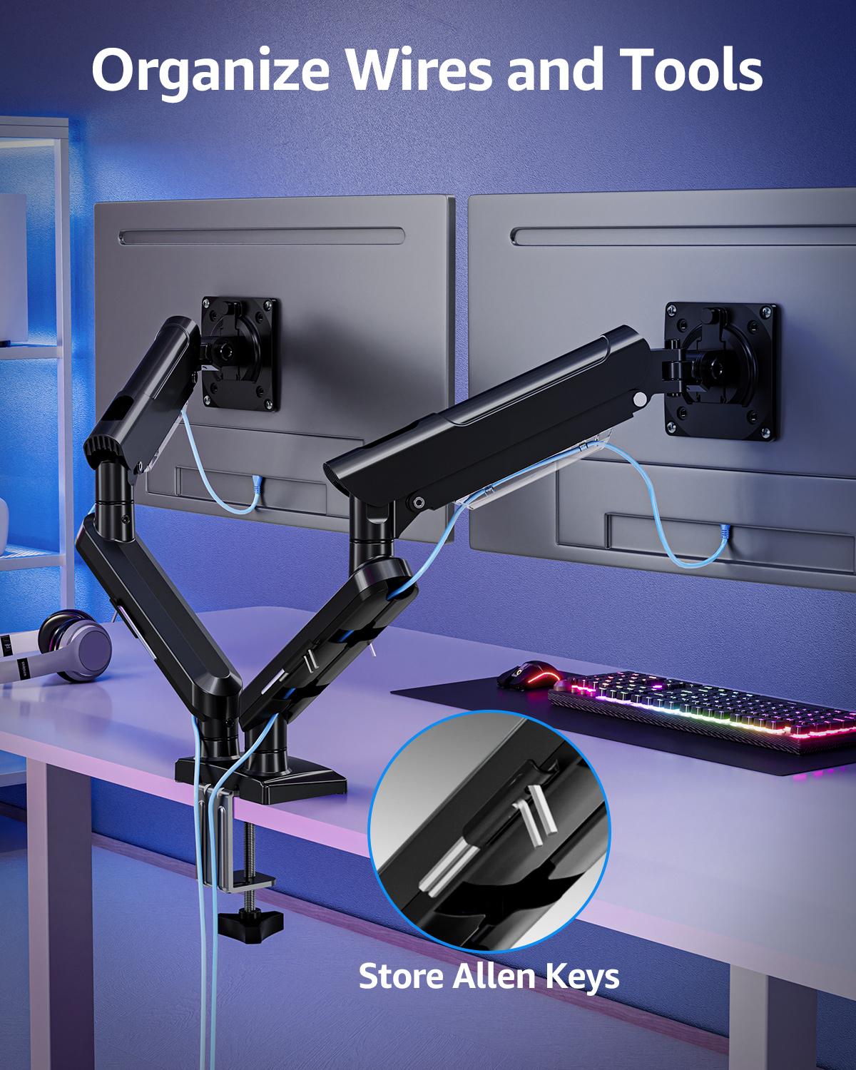 Ergonomic Single Dual Monitor  - Desk Setup Dual Monitor recension och pris