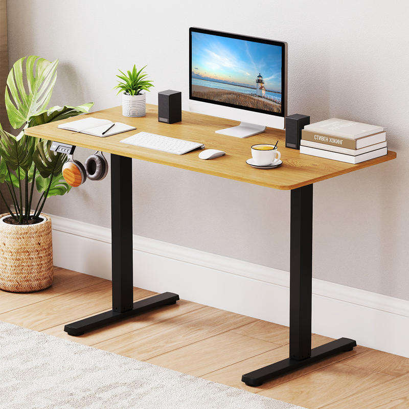 Electric Standing Desk Frame,  - Desk Setup Black And Wood recension och pris
