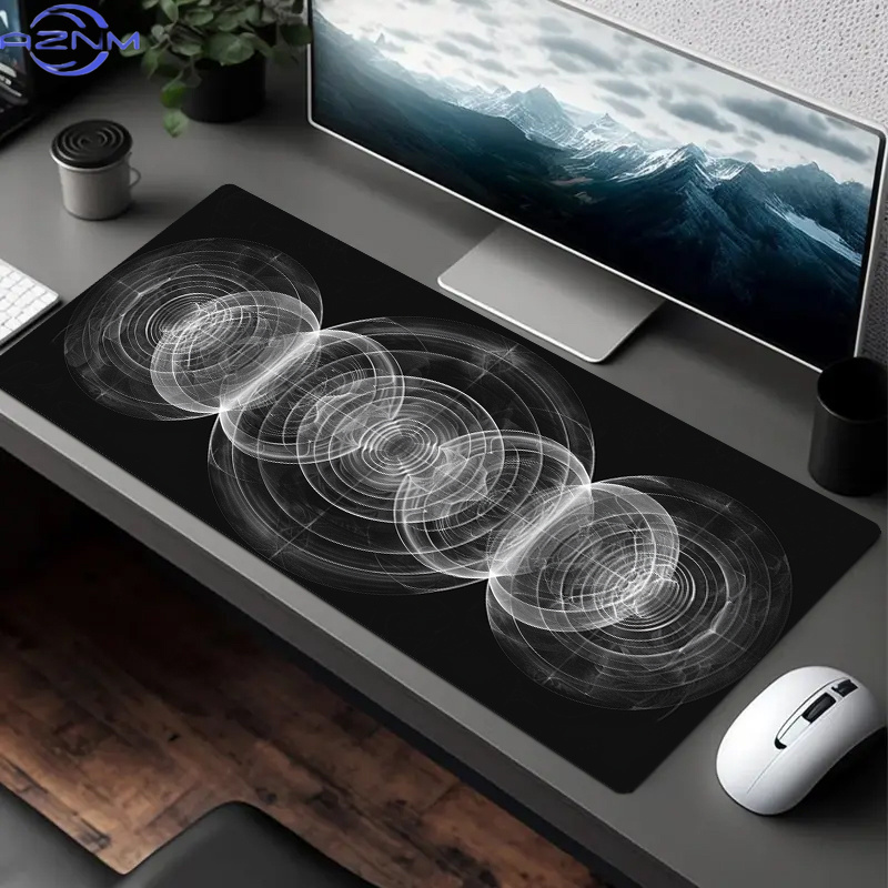 Large Black and White Spiral P - Desk Setup Workspace recension och pris