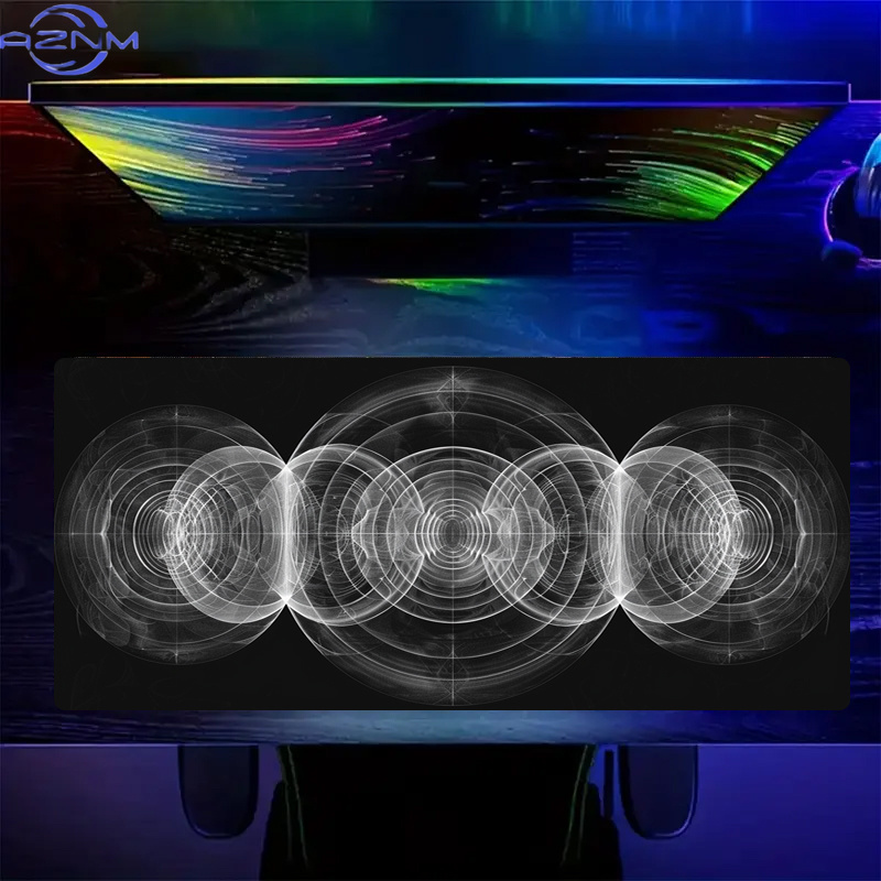 Large Black and White Spiral P - Desk Setup Workspace recension och pris