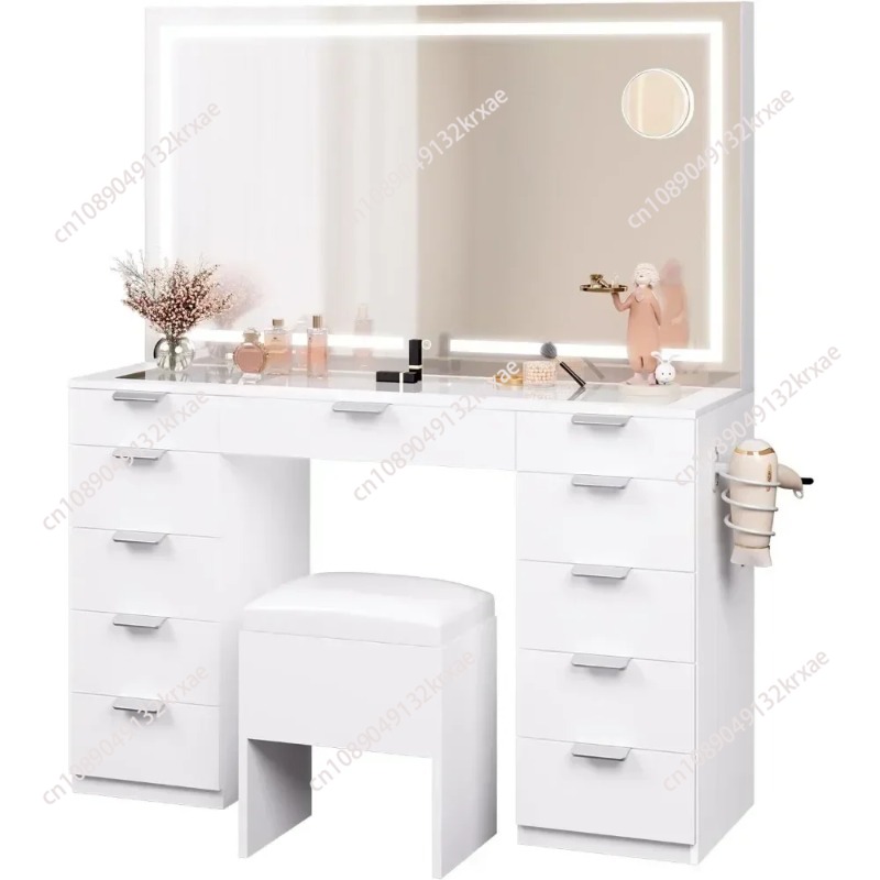Make Up Table 46'' Large Makeu - Desk Setup Bedroom recension och pris