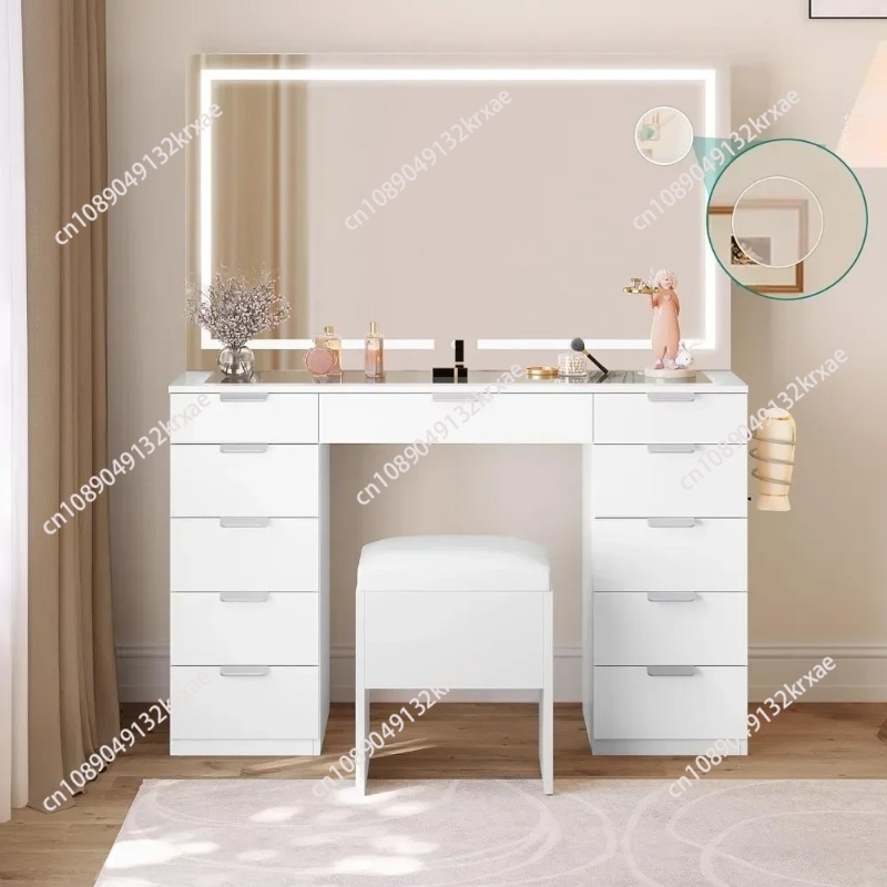 Make Up Table 46'' Large Makeu - Desk Setup Bedroom recension och pris