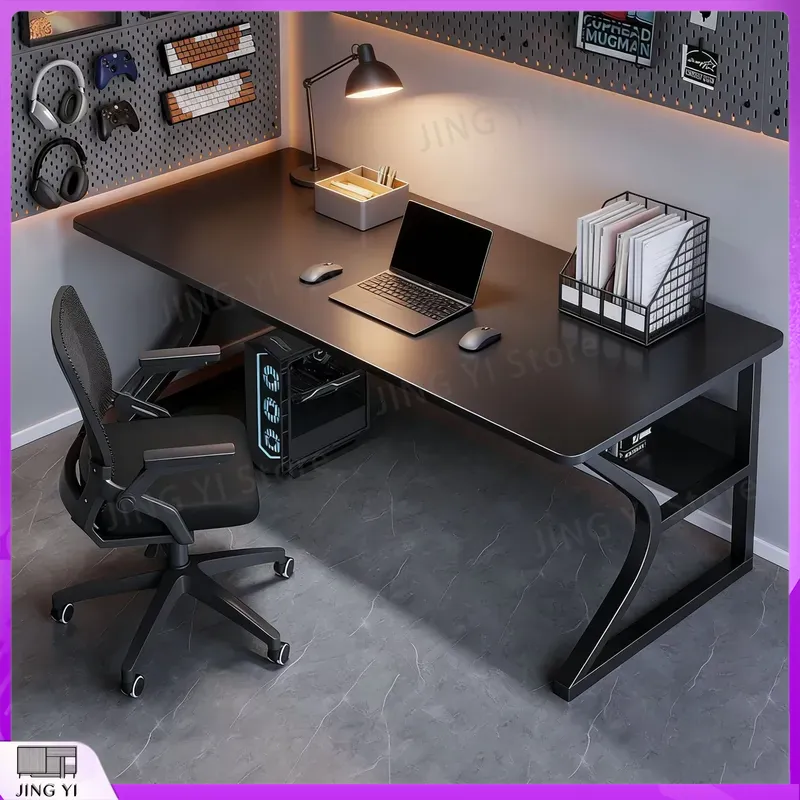 Black Gaming Desk for Esports  - Desk Setup Black And Wood recension och pris