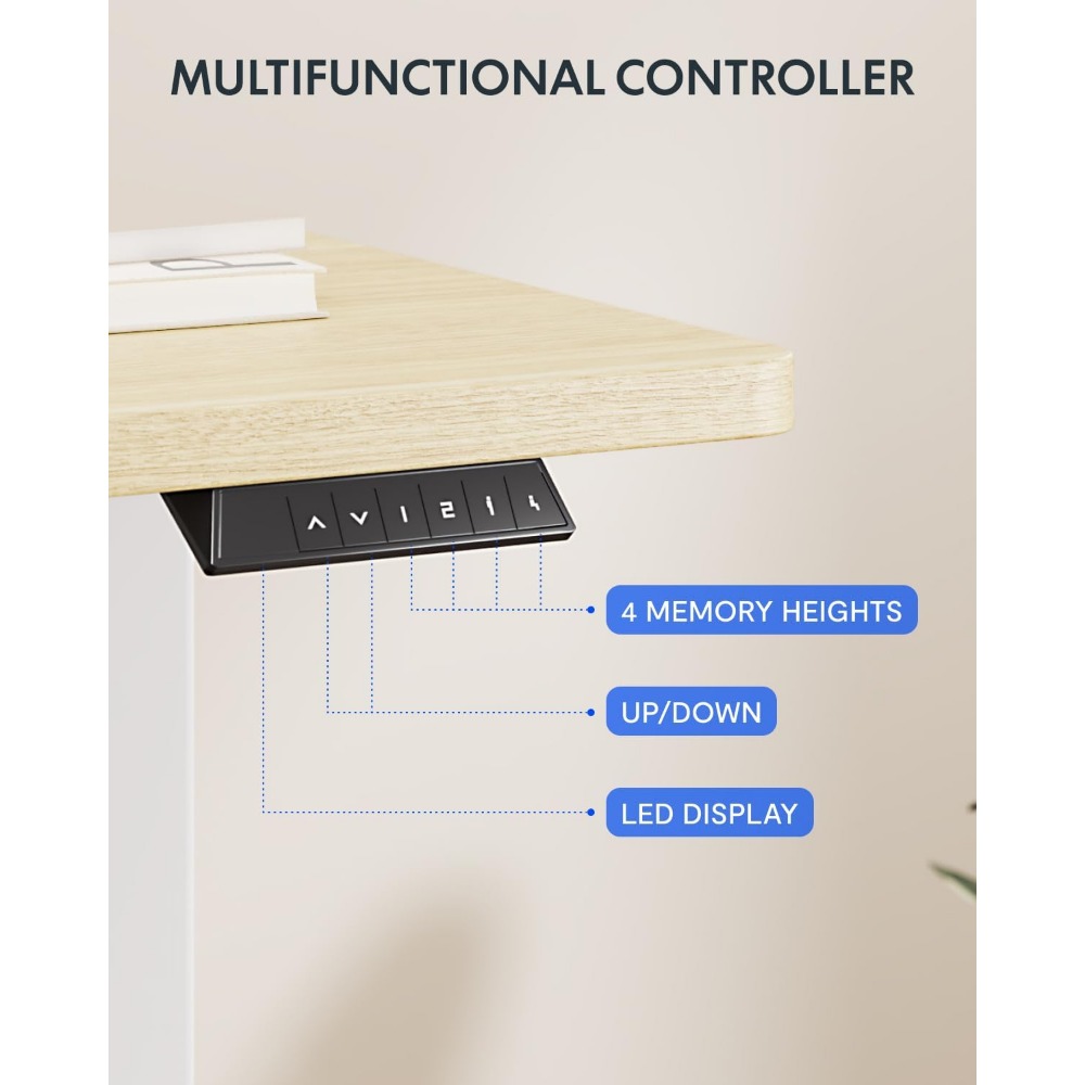 FLEXISPOT 63x32 Inch Electric  - Desk Setup Workspace recension och pris