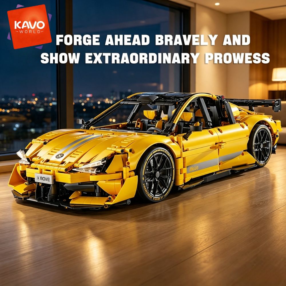 KAVOWORLD 2143pcs Yellow 1:10  - Desk Setup Requirements recension och pris