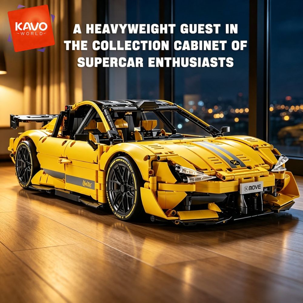 KAVOWORLD 2143pcs Yellow 1:10  - Desk Setup Requirements recension och pris
