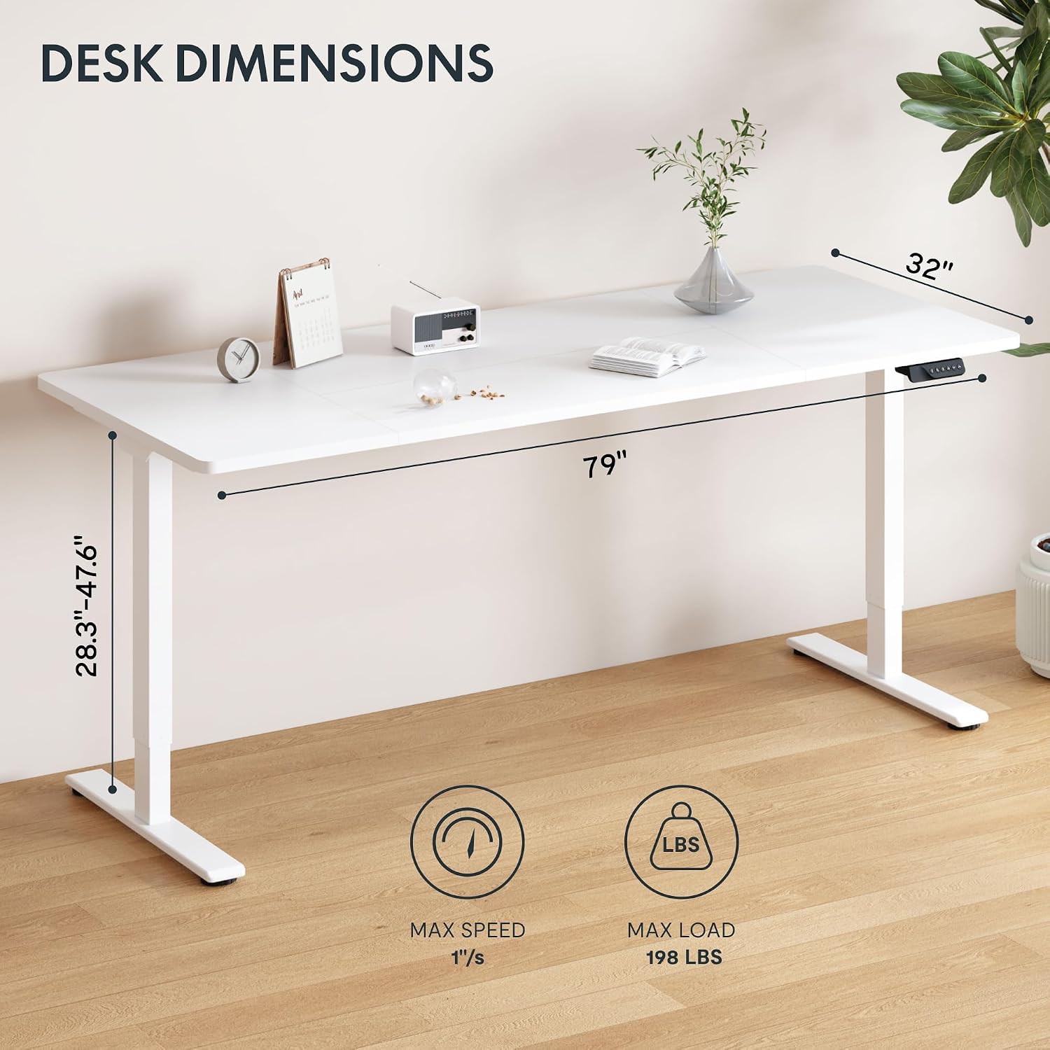 Large Dual Motor Electric Stan - Desk Setup Dual Monitor recension och pris