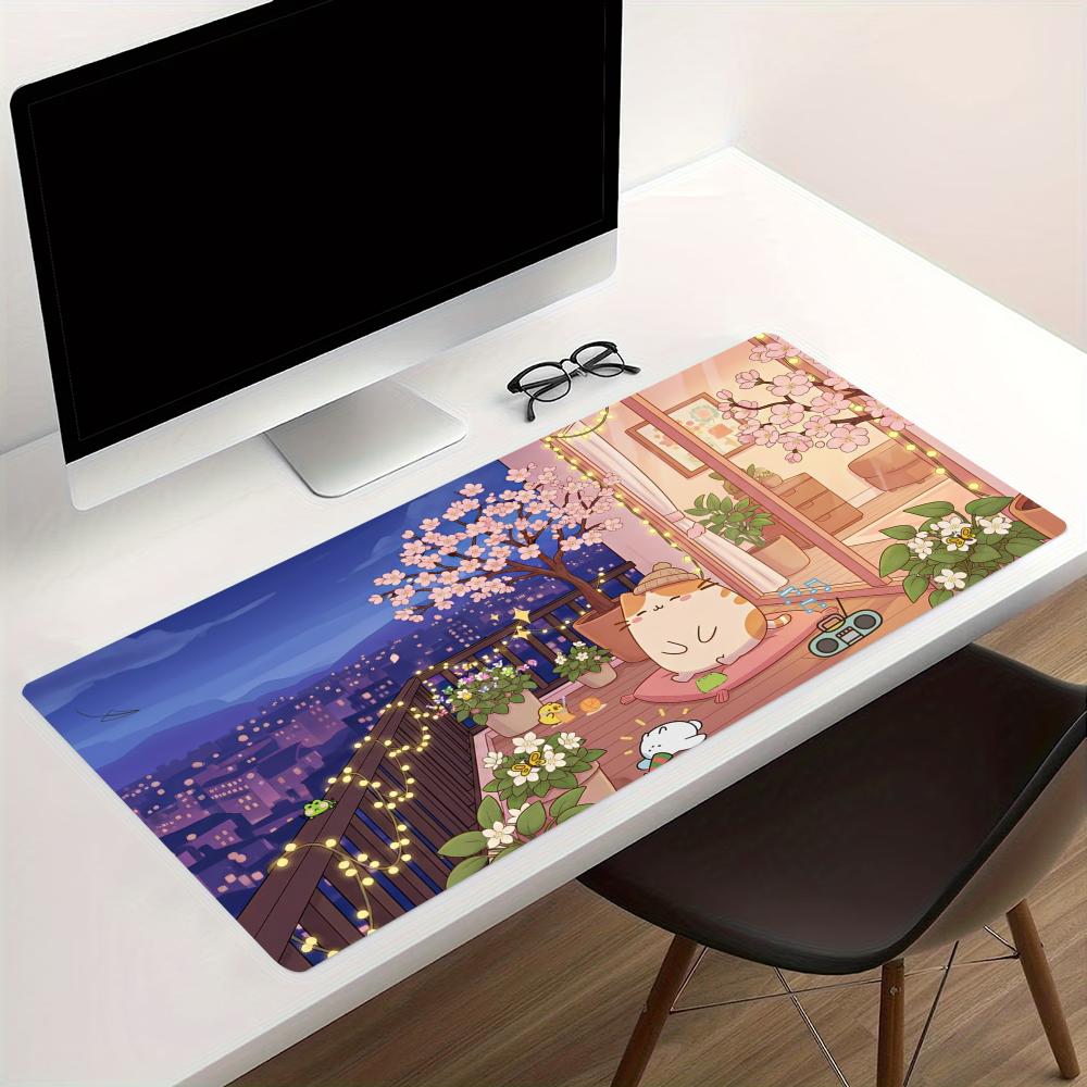 Cozy Anime Street Extended Gam - Desk Setup Pc recension och pris