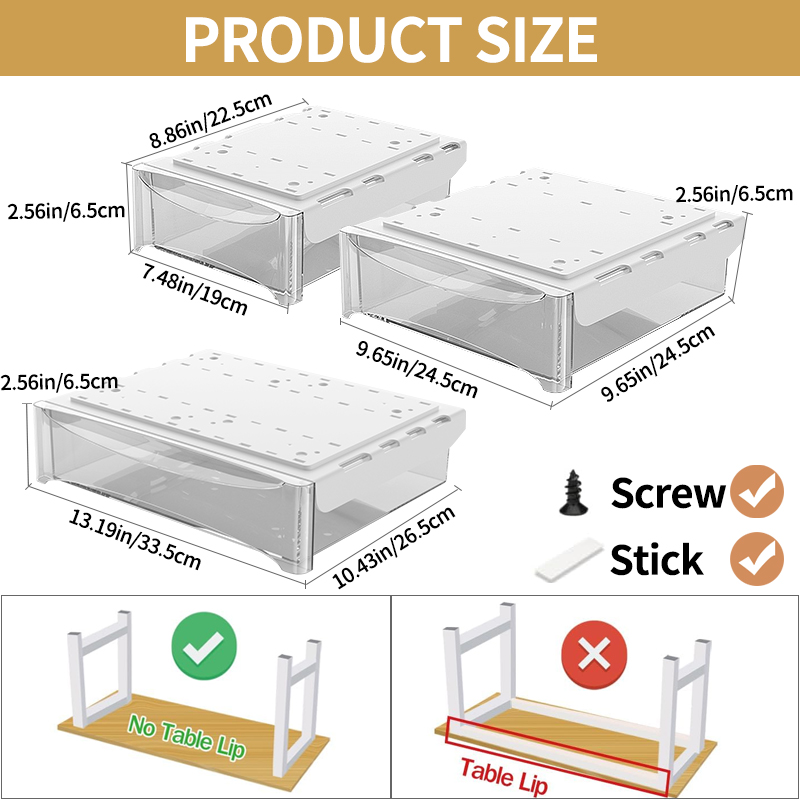 Small Under Desk Storage Cabin - Desk Setup Workspace recension och pris