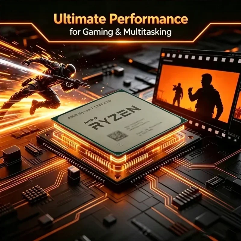 AMD Ryzen 7 5700X3D Desktop CP - Amd Cpu Ryzen 7 recension och pris