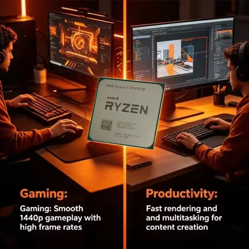 AMD Ryzen 7 5700X3D Desktop CP - Amd Cpu Ryzen 7 recension och pris