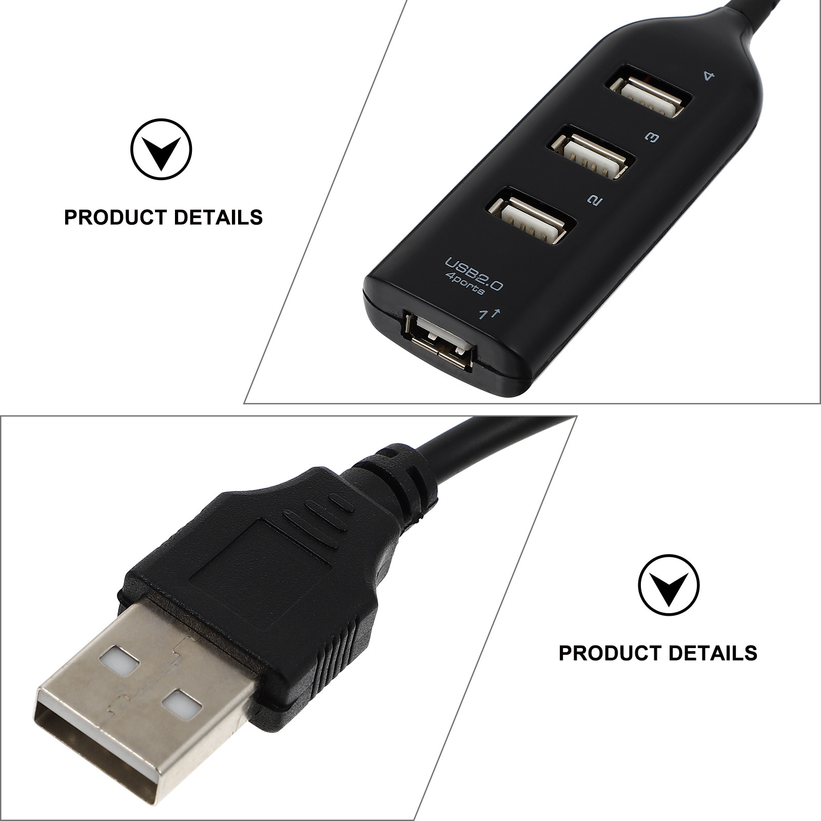 1Pcs Portable Port USB Hub Usb - Desk Setup Requirements recension och pris