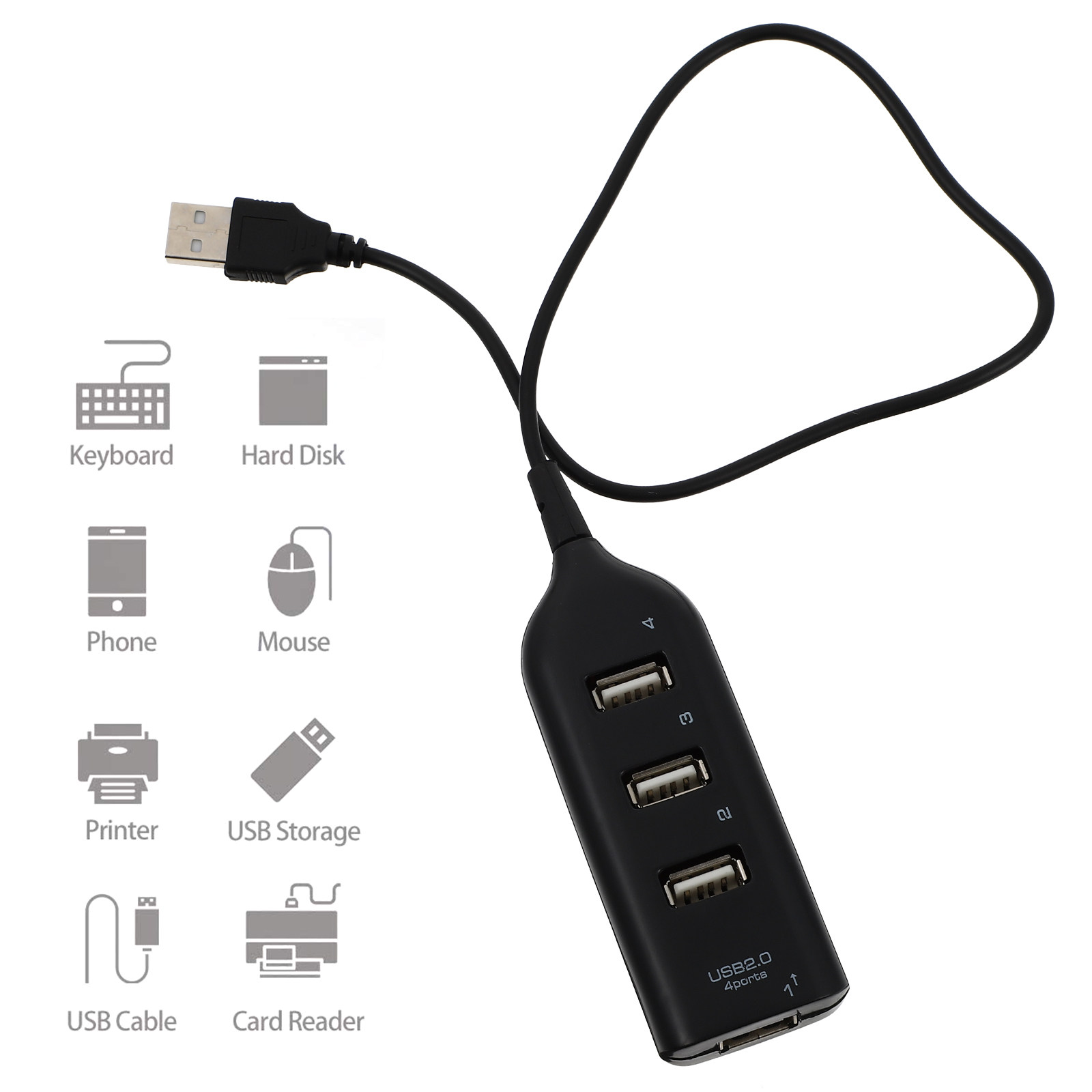 1Pcs Portable Port USB Hub Usb - Desk Setup Requirements recension och pris