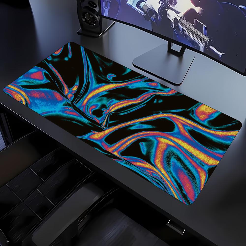 Colorful Liquid Swirl Pattern  - Desk Setup Workspace recension och pris