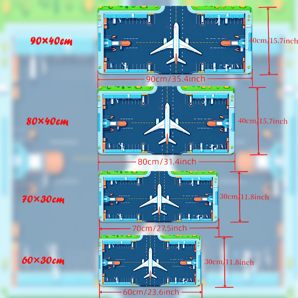 Airplane Runway Mouse Pad Larg - Desk Setup Pc recension och pris