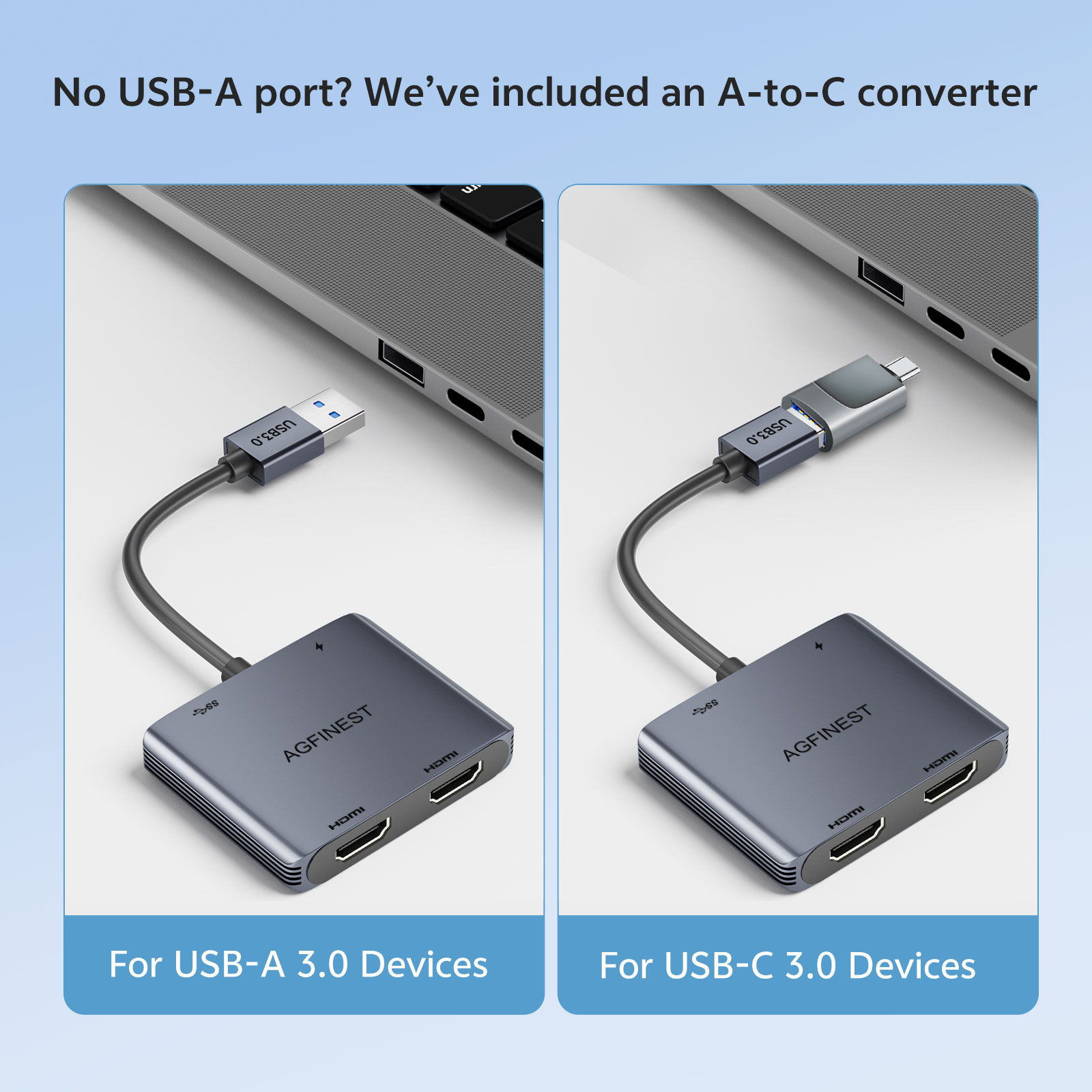 USB 3.0 to Dual HDMI Adapter,  - Dual Monitor Desk Setup recension och pris