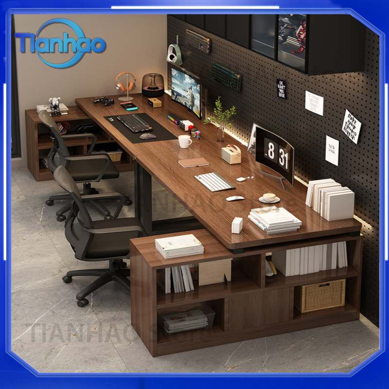 L Shaped Gaming Desk with Book - Desk Setup Dual Monitor recension och pris