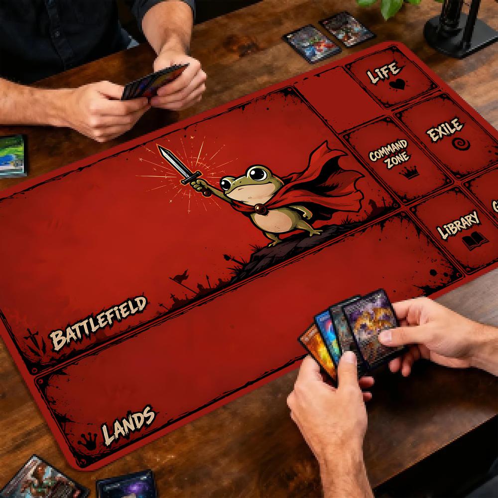 Red Cape Sword Frog  MTG&TCG T - Desk Setup Red recension och pris