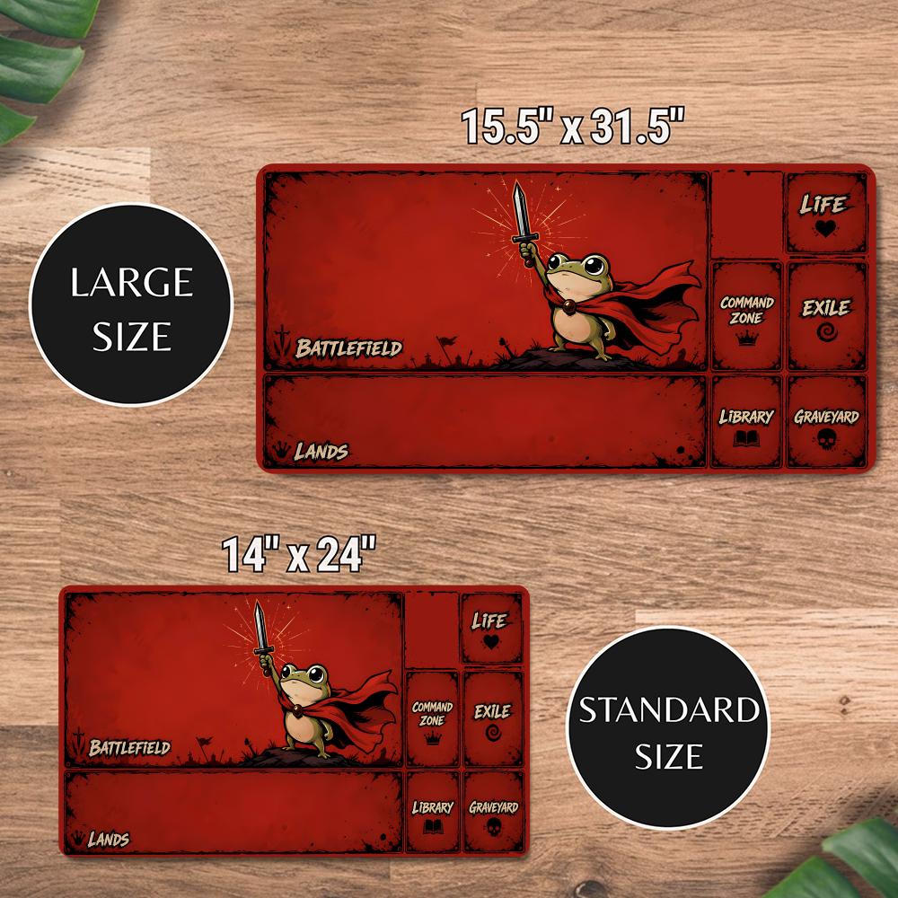 Red Cape Sword Frog  MTG&TCG T - Desk Setup Red recension och pris