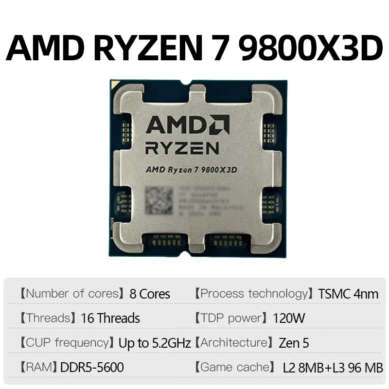 AMD Ryzen 7 9800X3D Game CPU U - Amd Cpu Ryzen 7 recension och pris