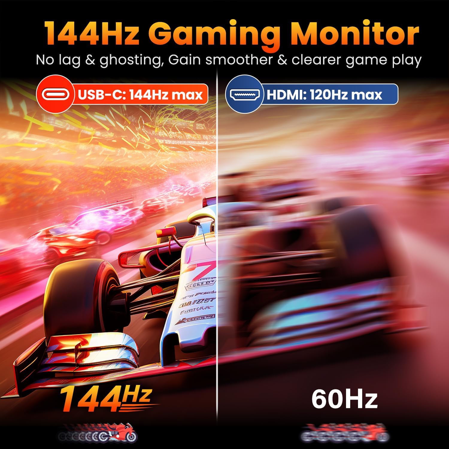 MAFNKOU 16 Inch 144Hz Gaming M - Dual Monitor Desk Setup recension och pris