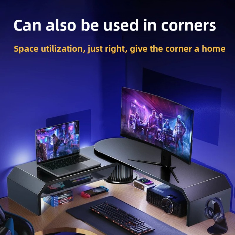 Gaming Dual Monitor Stand Offi - Desk Setup Dual Monitor recension och pris