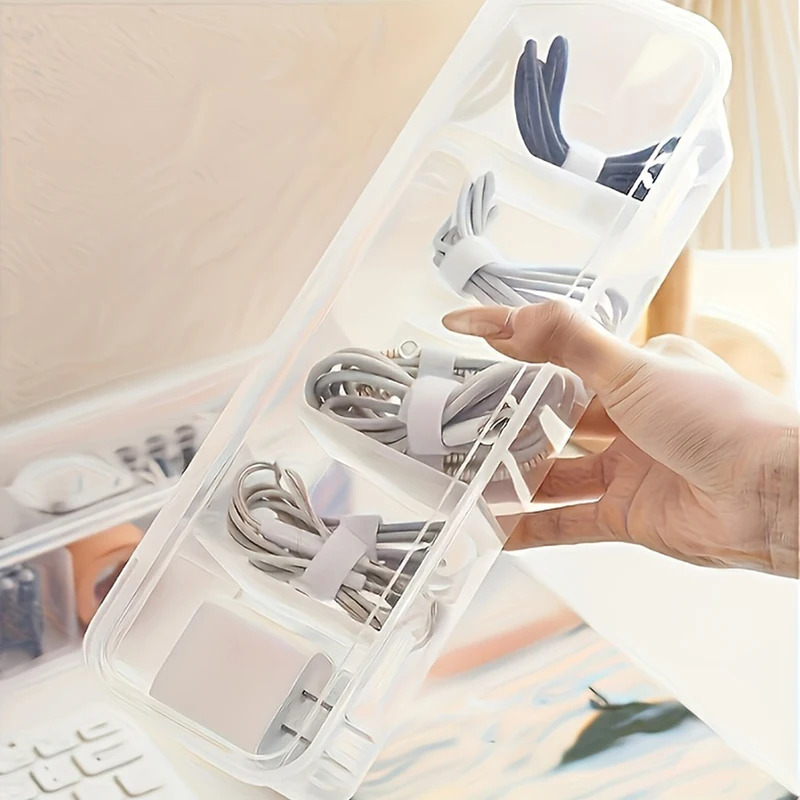 Transparent Cable Organizer wi - Desk Setup Organizer recension och pris
