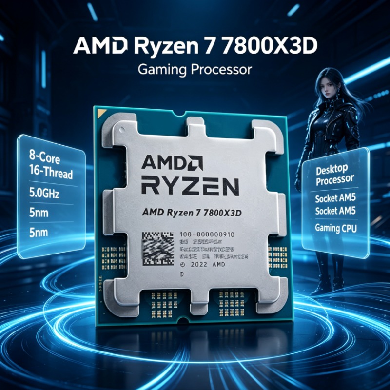 Ryzen 7 7800X3D AMD Desktop CP - Amd Cpu Ryzen 7 recension och pris