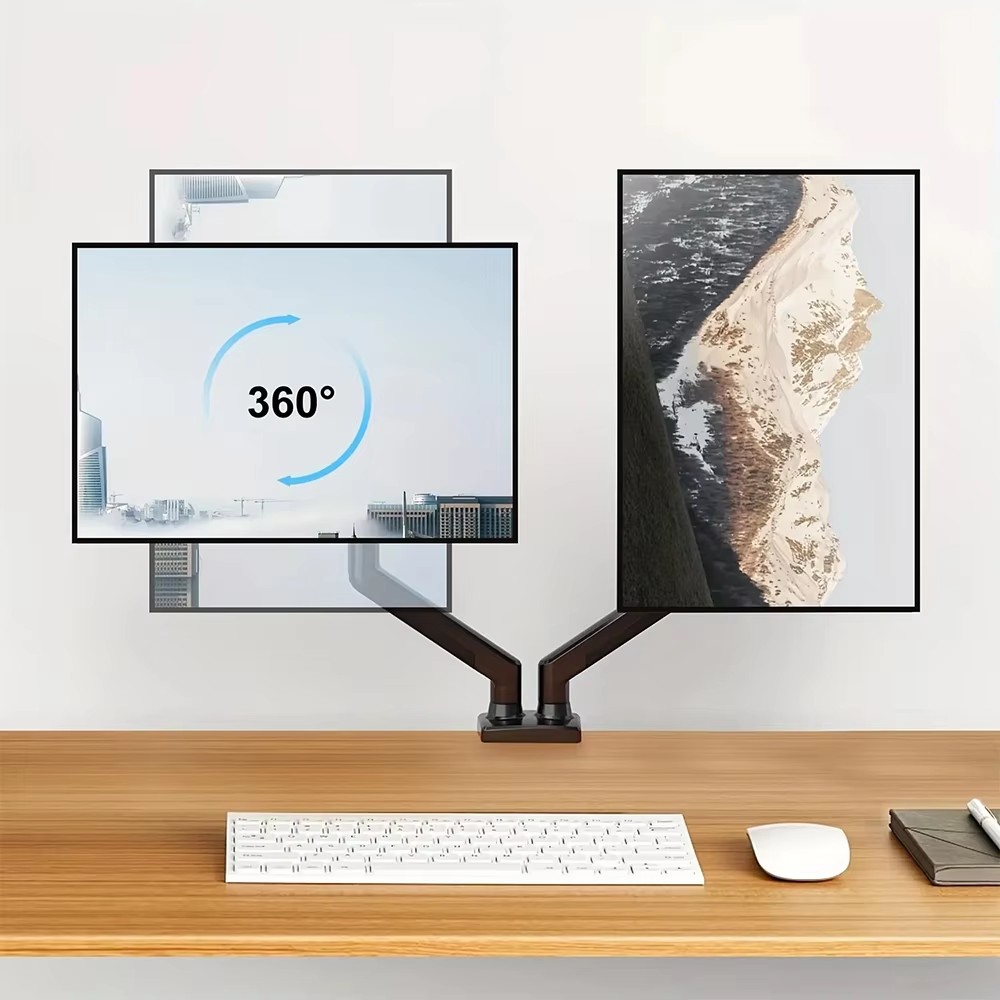 Dual Monitor Mount Stand Desk  - Dual Monitor Desk Setup recension och pris