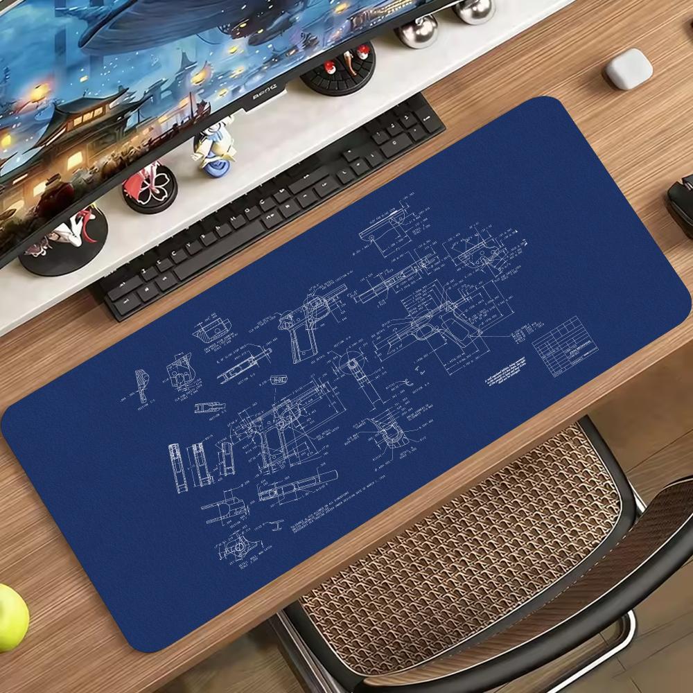 Blueprint Mechanical Sketch La - Desk Setup Workspace recension och pris