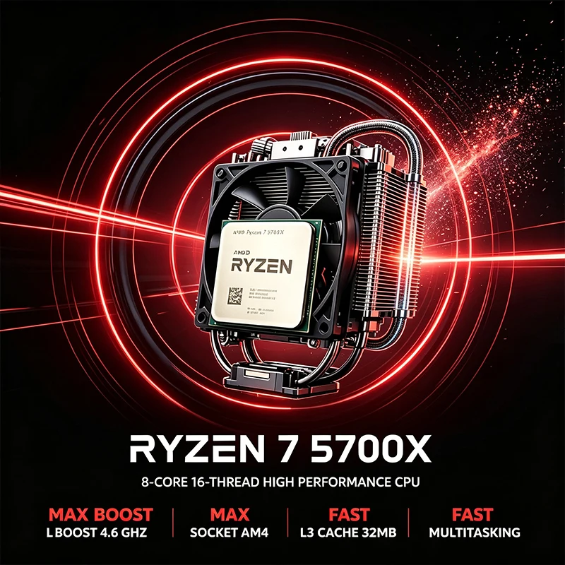 AMD Ryzen 7 5700X Processor 8- - Amd Cpu Ryzen 7 recension och pris