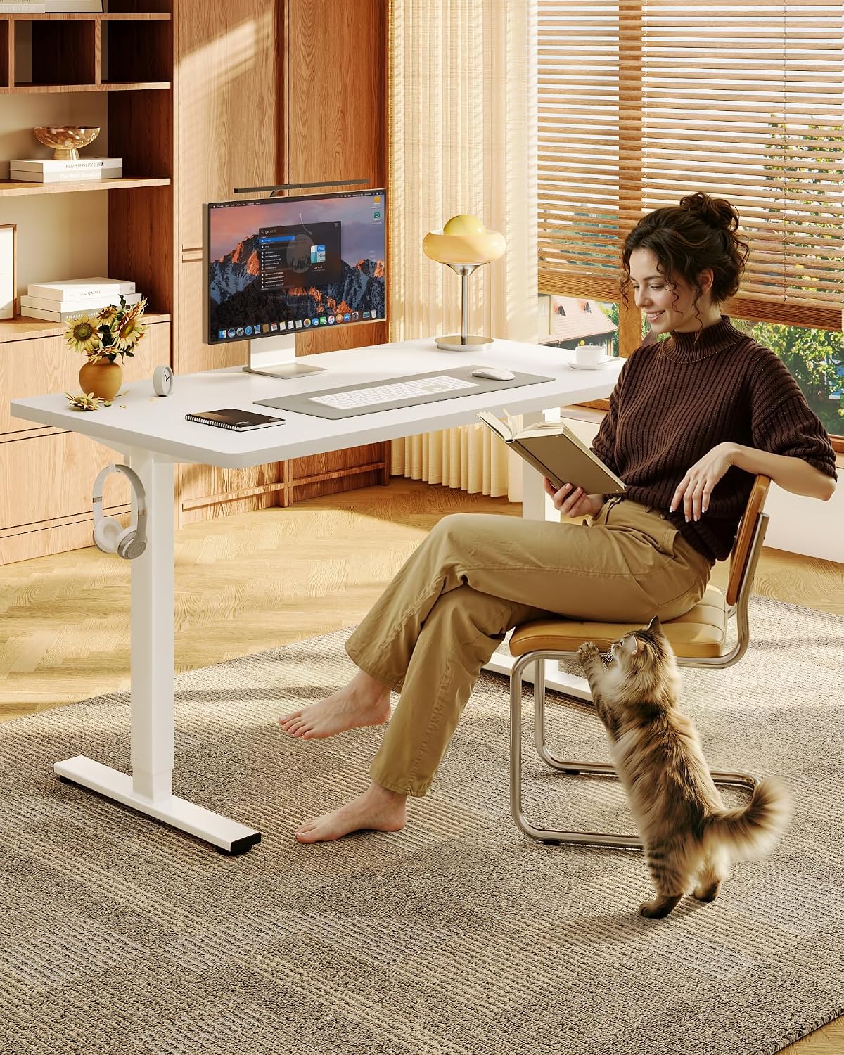 Standing Desk 48 Inch 24 Inch  - Desk Setup Dual Monitor recension och pris