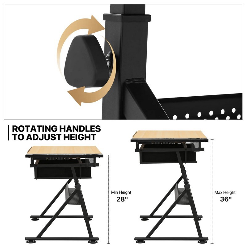 Adjustable Height Drawing Tabl - Desk Setup Pc recension och pris