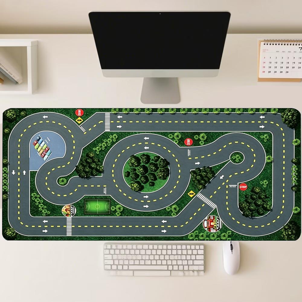 City Traffic Road Map Pattern  - Desk Setup Workspace recension och pris