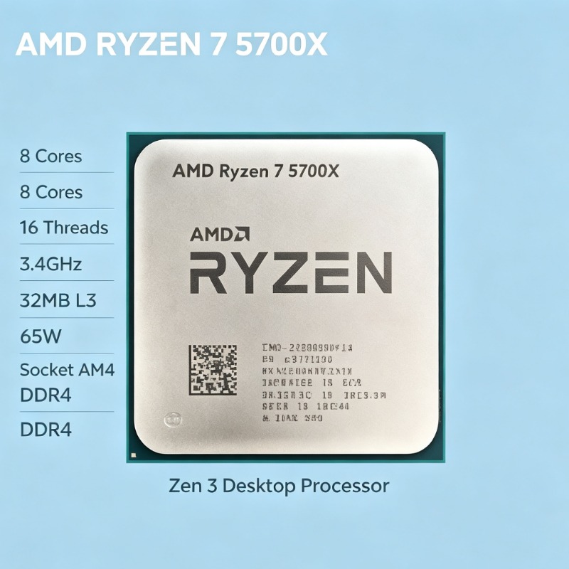 65W TDP AM4 CPU AMD Ryzen 7 57 - Amd Cpu Ryzen 7 recension och pris