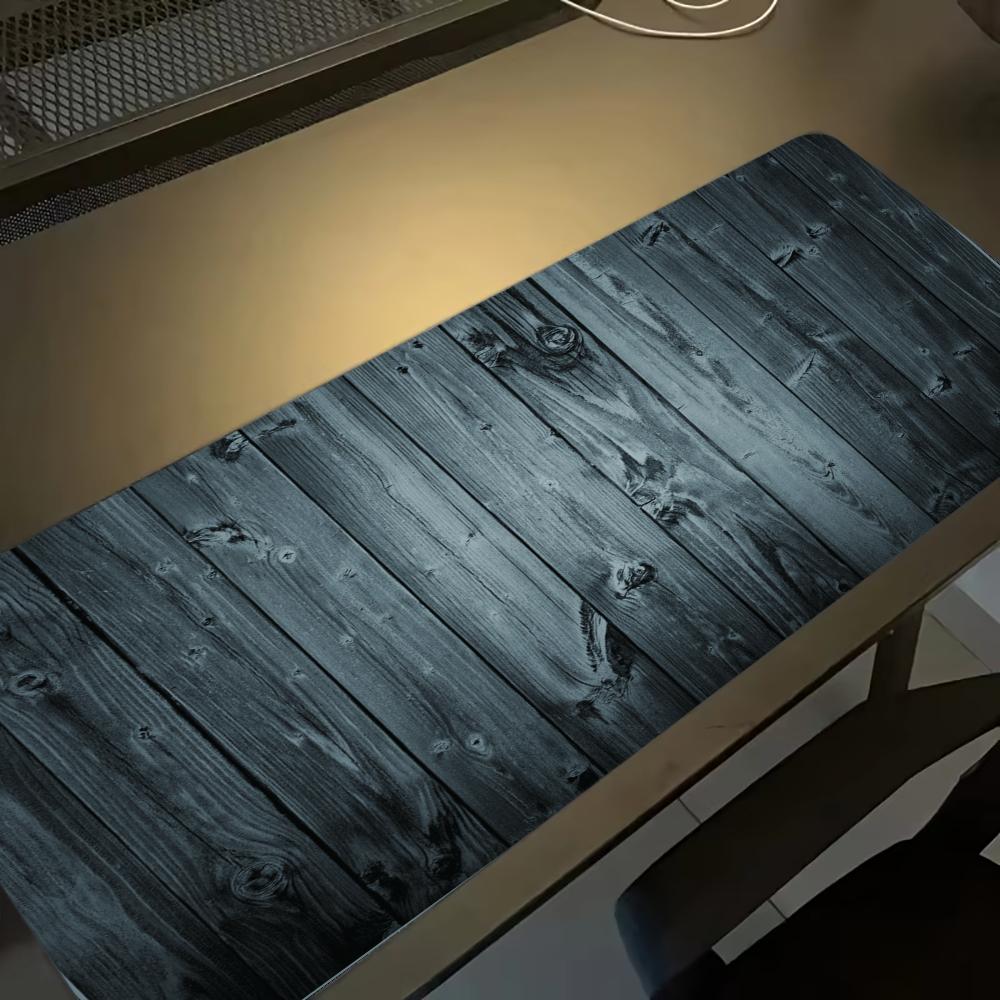 Black Wood Mousepad Desk Acces - Desk Setup Black And Wood recension och pris