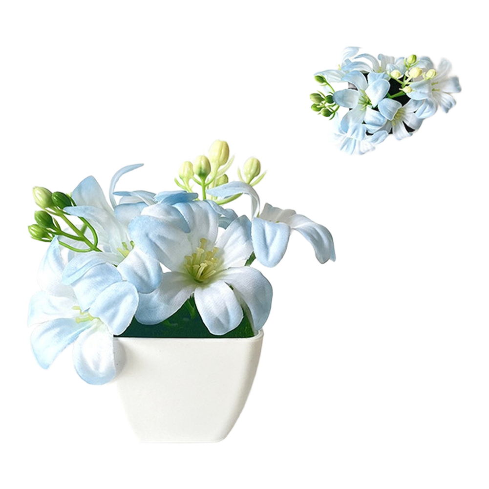 Miniature Artificial Lily Pott - Desk Setup Red recension och pris