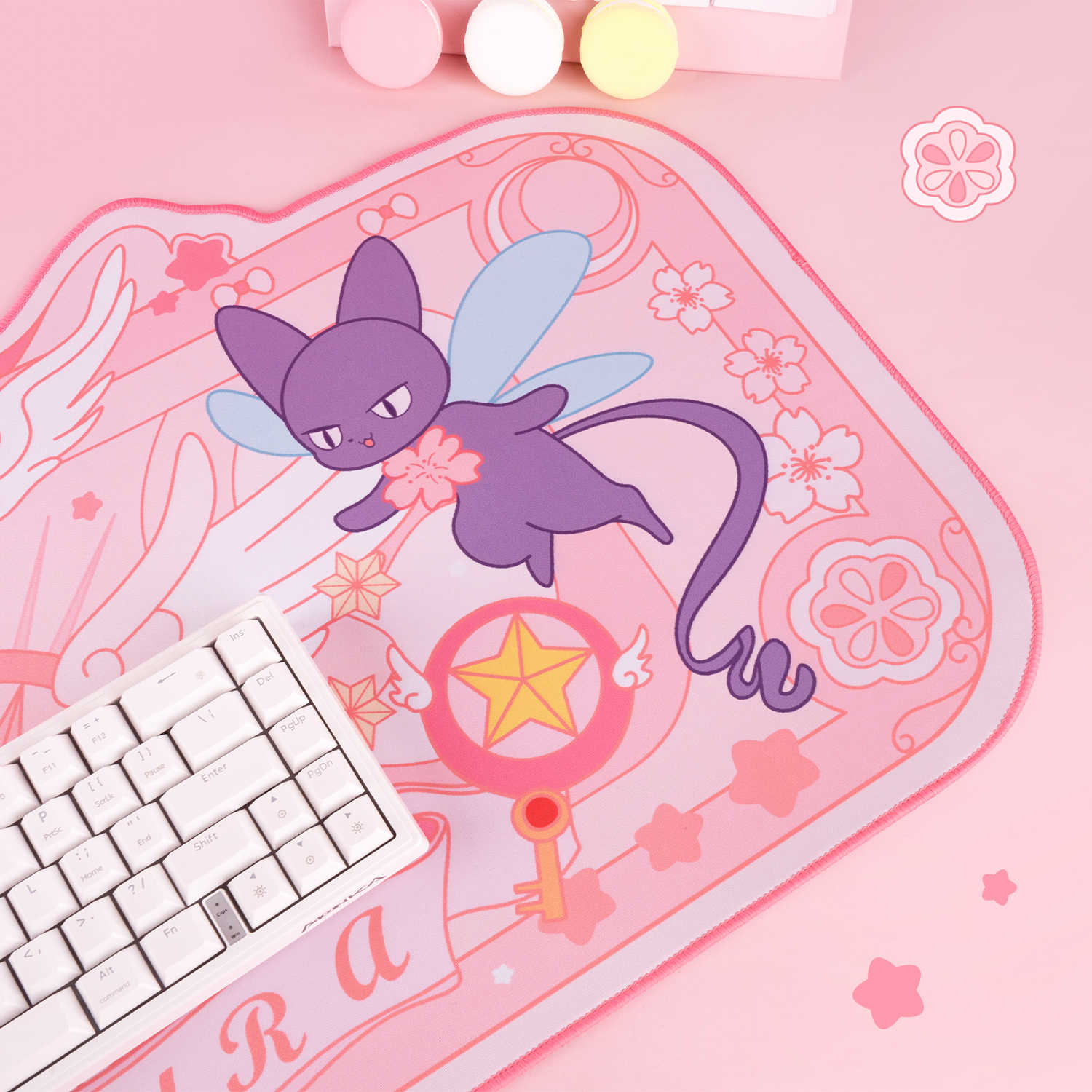 Cartoon Pink Rubber Mouse Pad  - Desk Setup Girl recension och pris