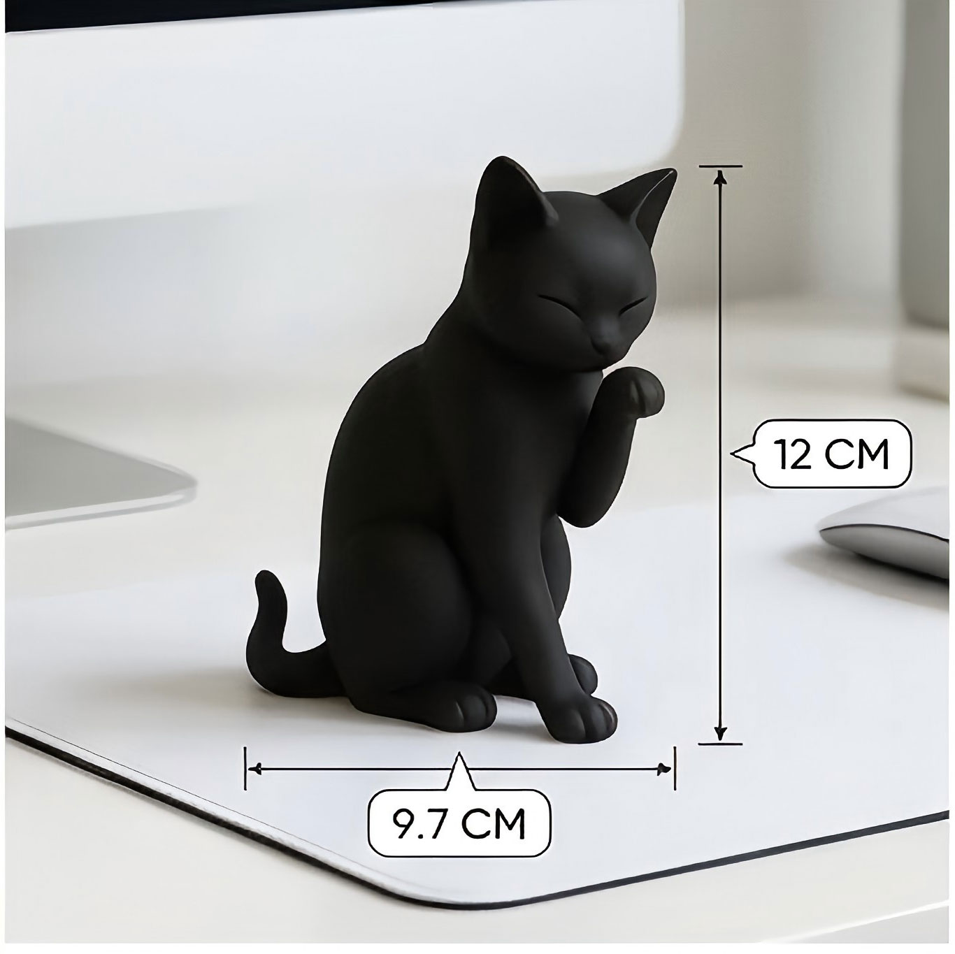 Grooming Cat Desk Decor 3D Min - Desk Setup Workspace recension och pris