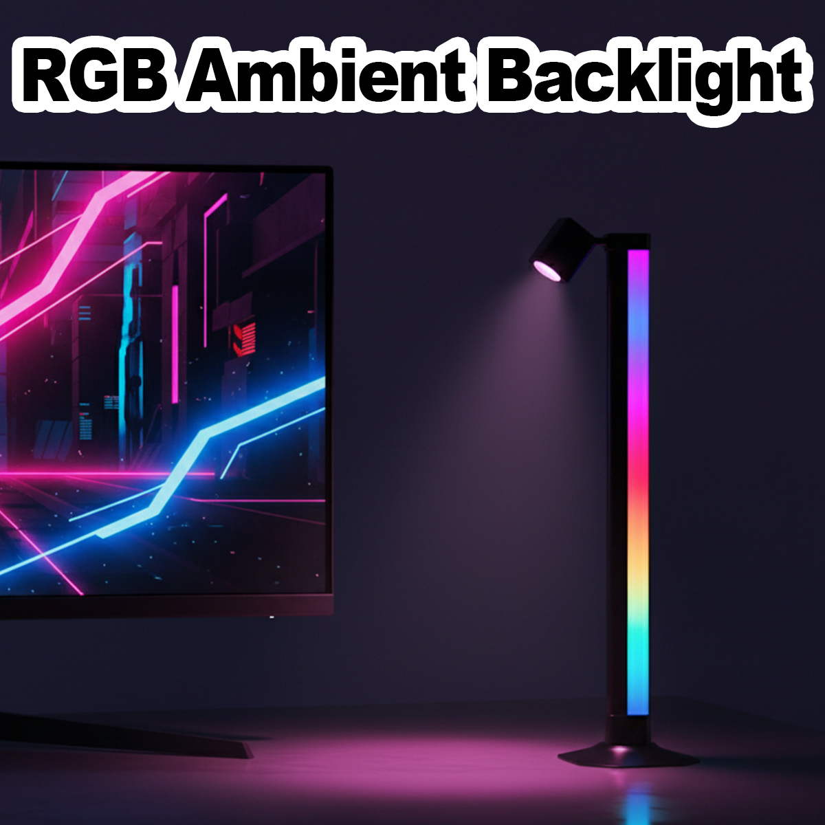 Smart Light Bar LED RGB Music  - Desk Setup Bedroom recension och pris
